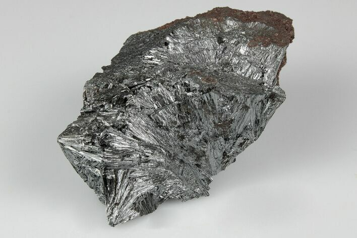 Metallic, Needle-Like Pyrolusite Crystals - Morocco #183876